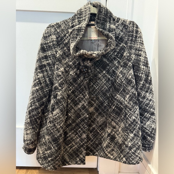 Rebecca Taylor tweed (Chanel inspired) high neckk coat - Picture 1 of 4